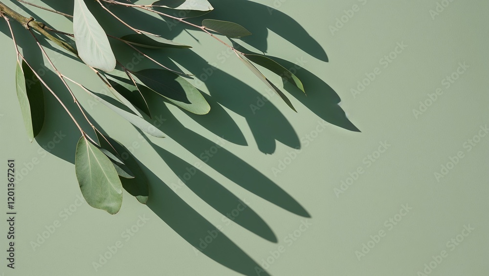 A seamless green olive branch pattern evokes a natural floral design A seamless green olive branch pattern evokes a natural floral design