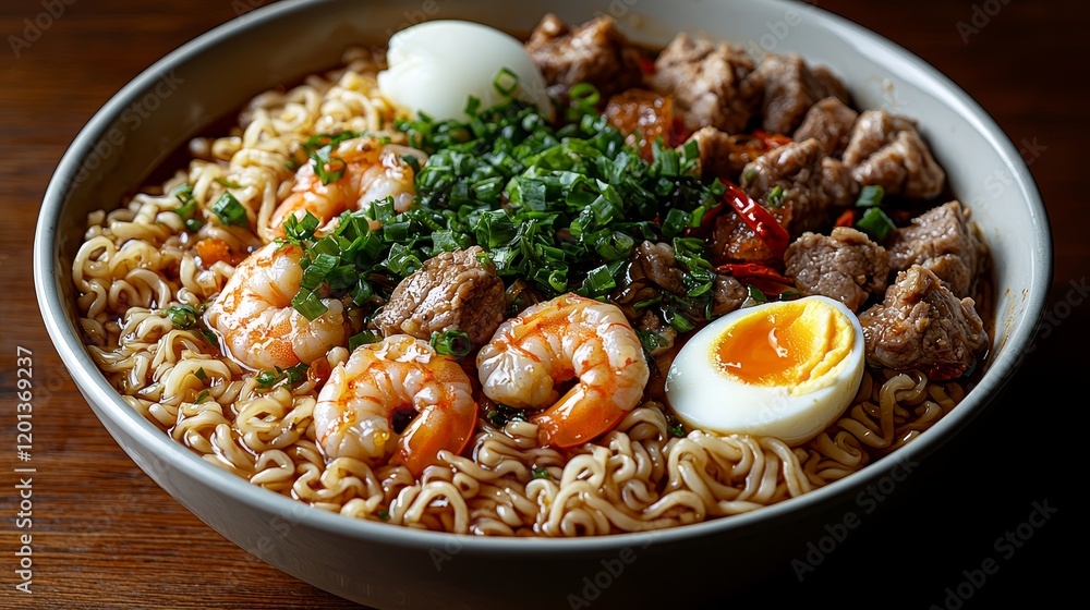 The Cambodian Phnom Penh noodle soup overflows with tender prawns, soft cabbage, crunchy shallots, and a deeply flavorful pork bone broth that contains blood, liver, and heart The Cambodian Phnom Penh noodle soup overflows with tender prawns, soft cabbage, crunchy shallots, and a deeply flavorful pork bone broth that contains blood, liver, and heart
