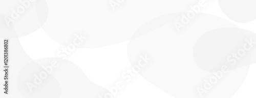 Abstract white background with soft, flowing shapes. The white background features smooth, translucent textures for a minimalist look. Aesthetic background vector. White background.