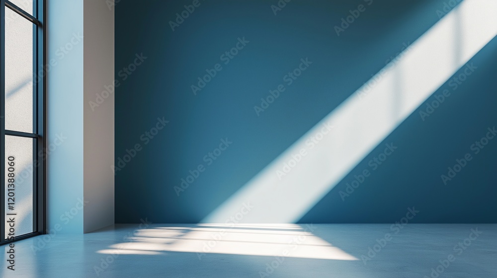 Spacious room featuring soft light and shadows Spacious room featuring soft light and shadows