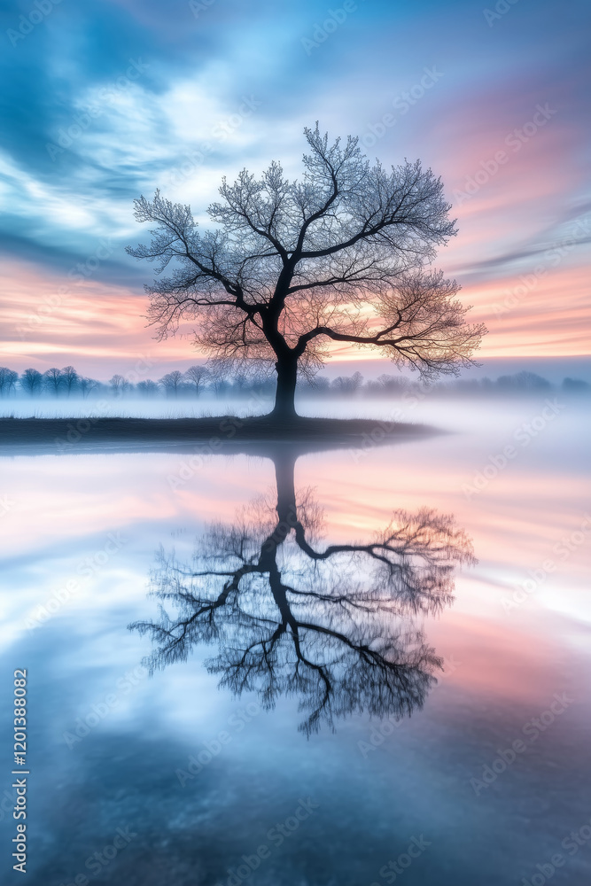 landscape of a misty enchanted forest landscape of a misty enchanted forest