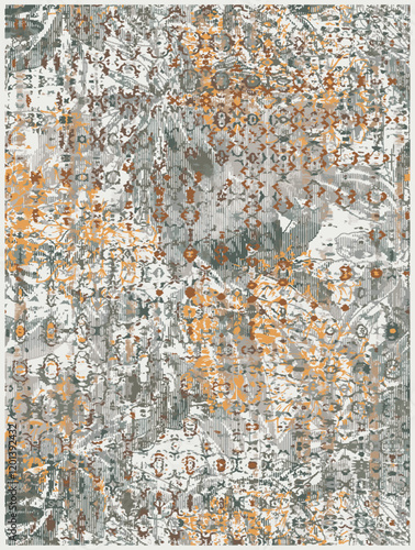 Tribal vector ornament. Seamless African pattern. Ethnic carpet style. Geometric mosaic on the tile Ancient interior.Modern rug. Geo print textile Cloth.Vector fabric Abstract digital printing linen