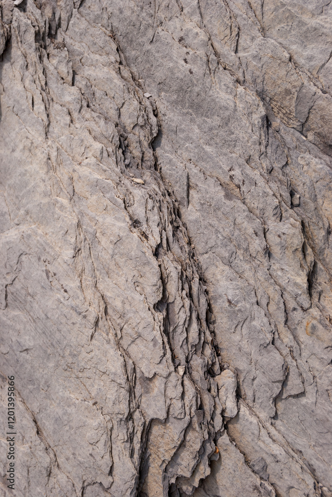 Layered rock in the Swiss Alps as background Layered rock in the Swiss Alps as background