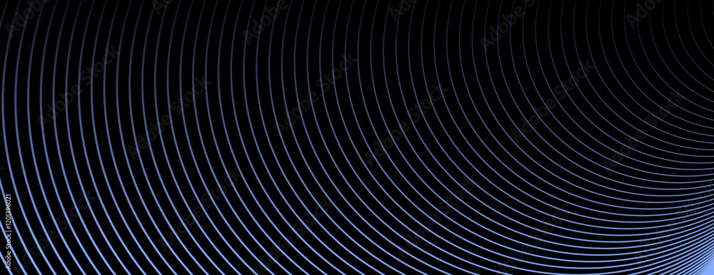 Dark background with black and blue gradient, featuring concentric circle patterns. The background is sleek and modern with a black hue. Circle pattern background vector. Dark background. Dark background with black and blue gradient, featuring concentric circle patterns. The background is sleek and modern with a black hue. Circle pattern background vector. Dark background.