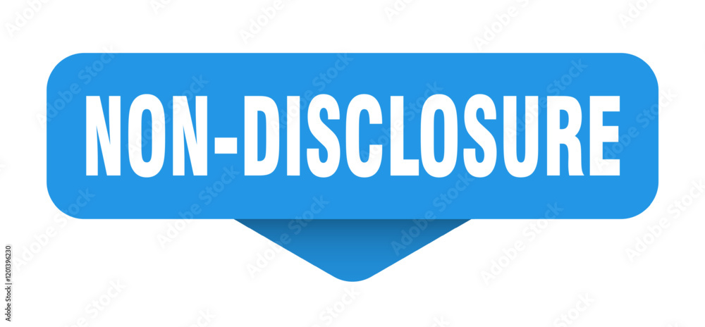 non-disclosure sticker. non-disclosure sign on transparent background non-disclosure sticker. non-disclosure sign on transparent background