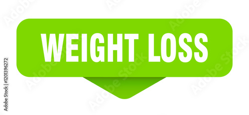 weight loss sticker. weight loss sign on transparent background