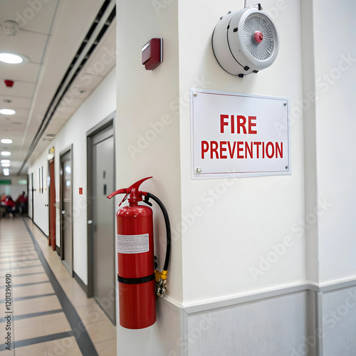 Wallpaper Mural Emergency fire tools include extinguishers, hoses, fire blankets, smoke detectors Torontodigital.ca
