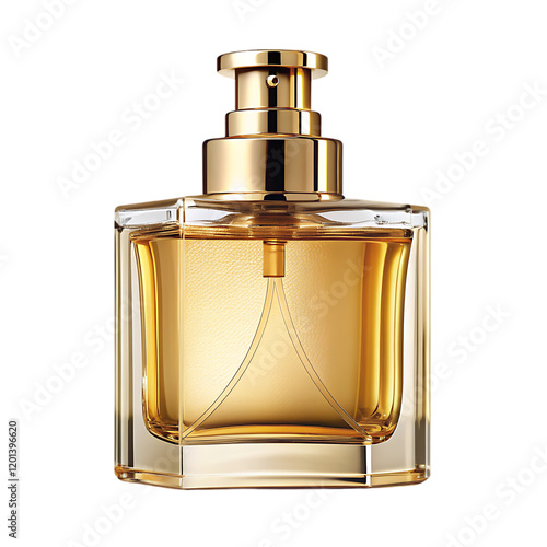 Elegant Gold Perfume Bottle Luxury Fragrance Design life amber spray glass shiny