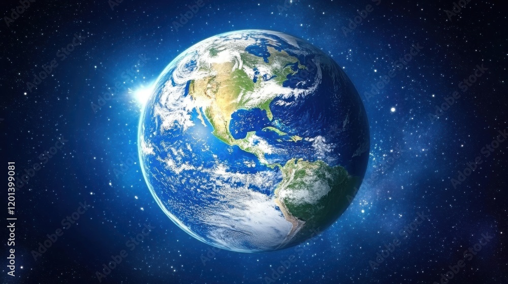 Spectacular Sunrise: Earth's Splendid Outlook as Observed from the Depths of Space Spectacular Sunrise: Earth's Splendid Outlook as Observed from the Depths of Space