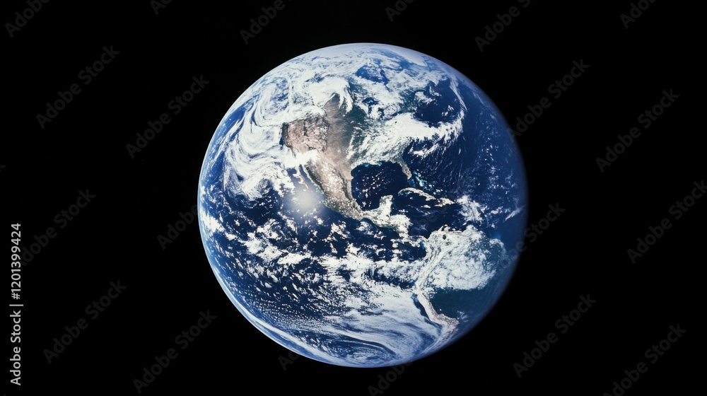 Spectacular Sunrise: Earth's Splendid Outlook as Observed from the Depths of Space Spectacular Sunrise: Earth's Splendid Outlook as Observed from the Depths of Space
