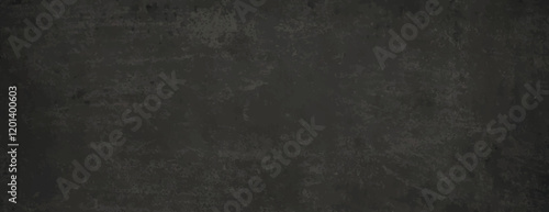 Dark grunge background with a textured, distressed look. The background is predominantly dark gray, creating a moody gray atmosphere. Rough concrete texture background. Black background vector.