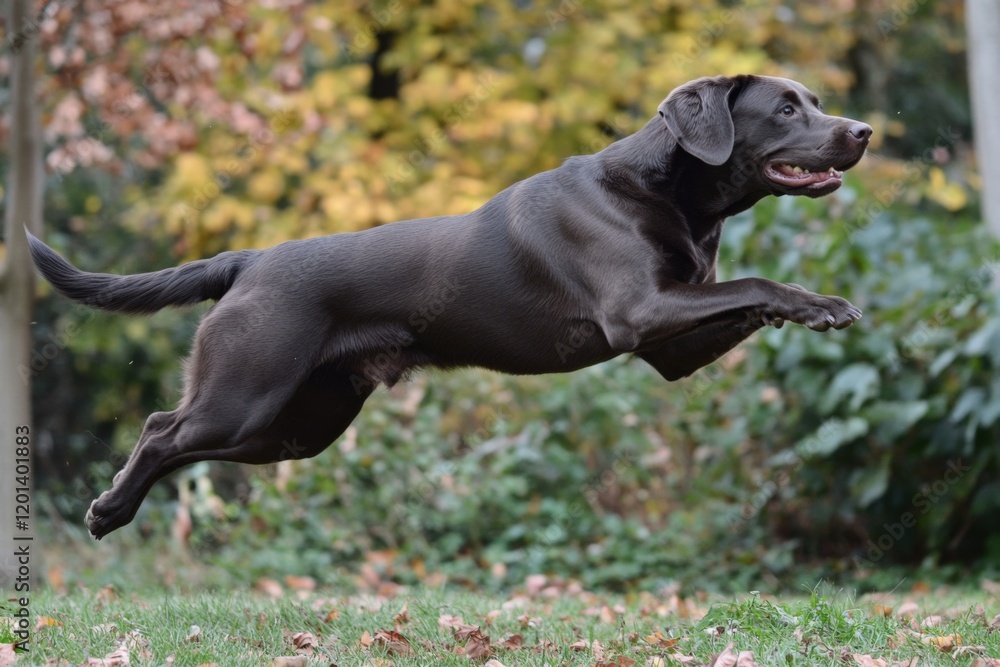 Labrador Jumping: The Upward Jump of a Happy and Healthy Canine Breed Labrador Jumping: The Upward Jump of a Happy and Healthy Canine Breed