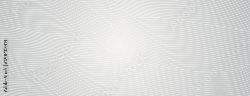 Gray background with subtle wavy lines. The background is smooth and modern, featuring a light gray color and textured gray patterns. Modern wavy line pattern background. Gray background vector.