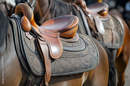 leather horse saddle