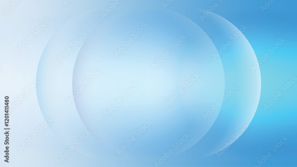Obraz premium Abstract circle blue white gradient desktop wallpaper vector. Monotone Gradient blue white Digital technology background. Abstract circle shape blue white gradient desktop wallpaper background vector