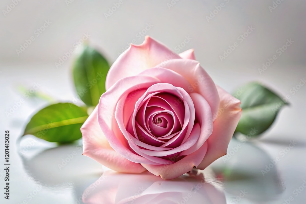 Pastel Pink Rose on White Background: Tilt-Shift Miniature Wallpaper Pastel Pink Rose on White Background: Tilt-Shift Miniature Wallpaper