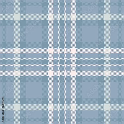 Seamless checkered pattern in muted tones with soft grid symmetr