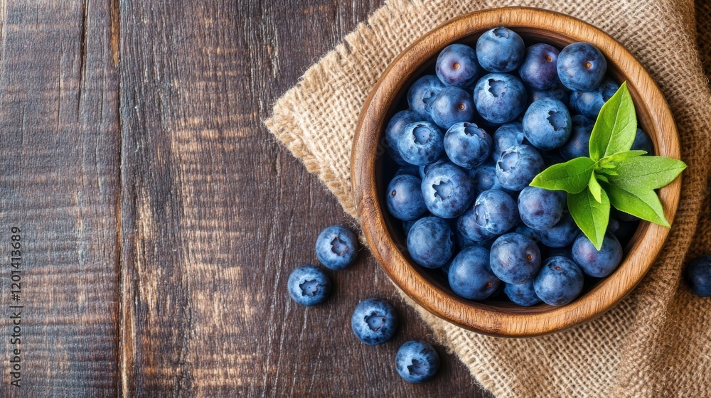 A wooden bowl of fresh blueberries on an old rustic table, symbolizing the enchanting beauty and health benefits of these delightful berries. A wooden bowl of fresh blueberries on an old rustic table, symbolizing the enchanting beauty and health benefits of these delightful berries.