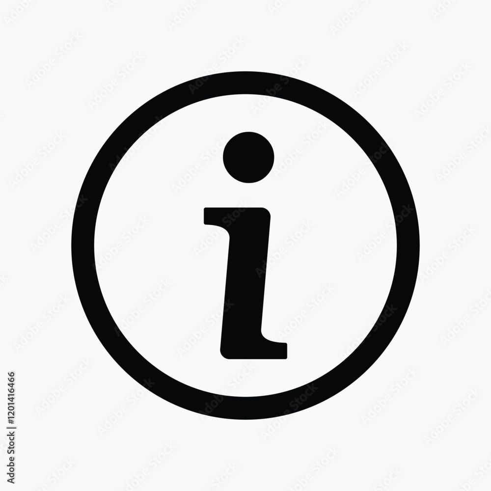 Information symbol flat icon vector Information symbol flat icon vector