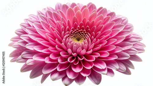 Pink Flower Macro Photography, Delicate Petals, Visible Veins, Isolated on White