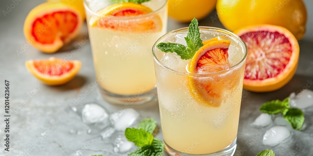Refreshing homemade lemonade with a delightful blend of lemon, mint, and blood orange flavors. This homemade lemonade recipe emphasizes the vibrant combination of lemon and mint for a delicious drink. Refreshing homemade lemonade with a delightful blend of lemon, mint, and blood orange flavors. This homemade lemonade recipe emphasizes the vibrant combination of lemon and mint for a delicious drink.