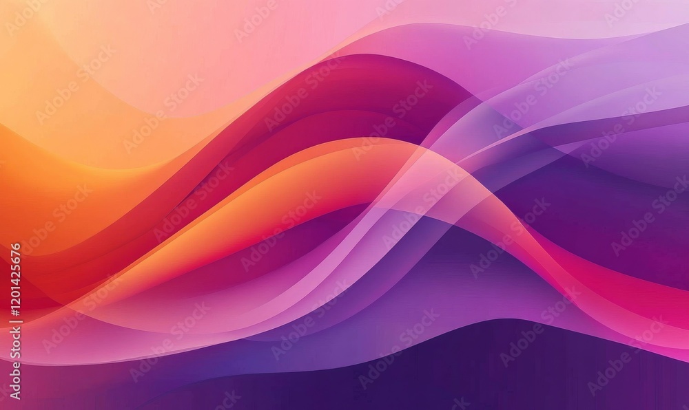 Abstract Swirling Gradient of Purple, Pink, and Orange Abstract Swirling Gradient of Purple, Pink, and Orange