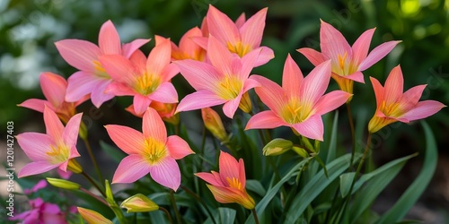 Beautiful Zephyranthes grandiflora blooms in vibrant colors, showcasing the exquisite features of Zephyranthes grandiflora, perfect for adding charm and elegance to any garden or floral display.