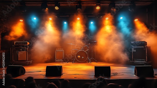 Concert Stage Setup Ready For Performance