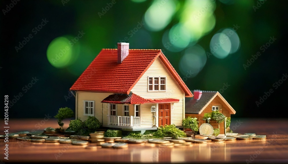 custom made wallpaper toronto digitalGenerated imageSecuring a loan for a house is a fundamental financial concept in the business of real estate, involving significant money management and investment strategies to turn a home into a lon