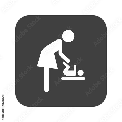 icon of a room for mother and child with a changing table