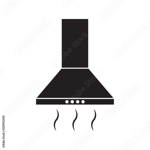 kitchen extractor flat icon vector