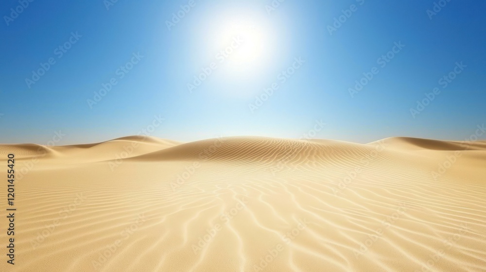 Sun-Drenched Sahara: Arid Landscape Under the Scorching Sun