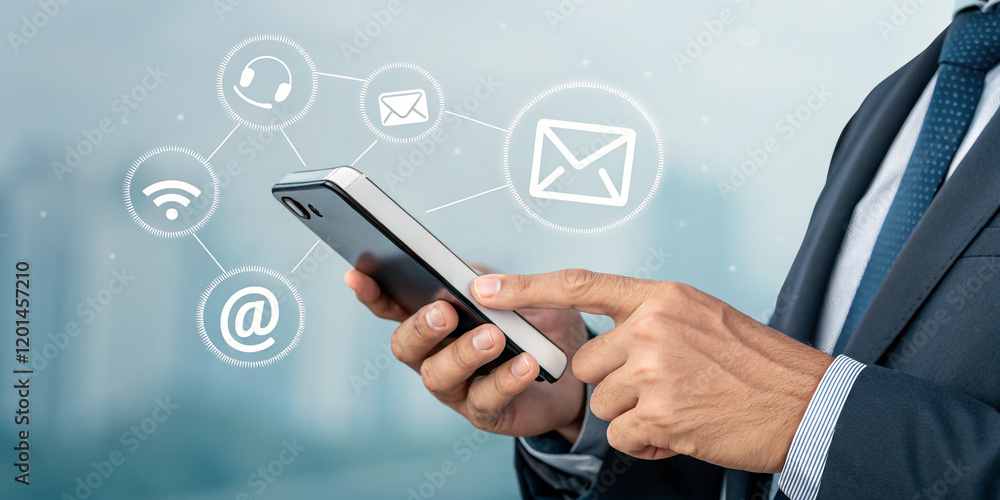 Digital Transformation: A Businessman Embracing Technology for Growth Digital Transformation: A Businessman Embracing Technology for Growth