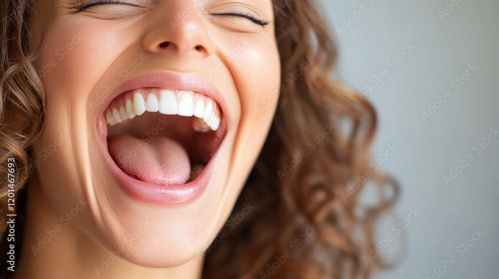 Joyful laughter captured in a warm, vibrant moment of happiness Joyful laughter captured in a warm, vibrant moment of happiness