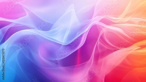 Vibrant Abstract Flowing Waves Background