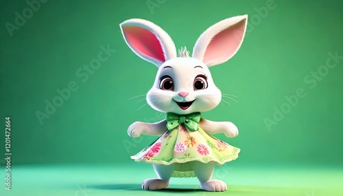 Cute Cartoon Easter Bunny R...