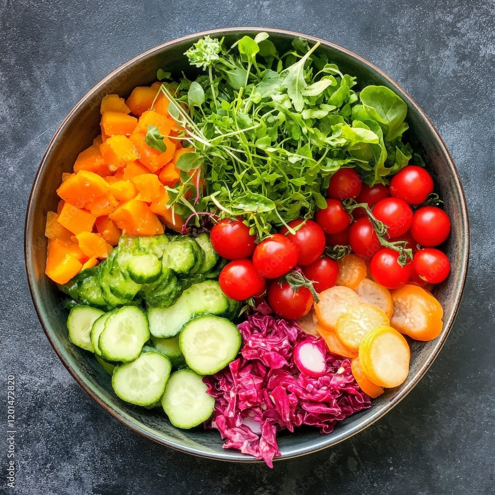 Vibrant Rainbow Vegetable Bowl Vibrant Rainbow Vegetable Bowl