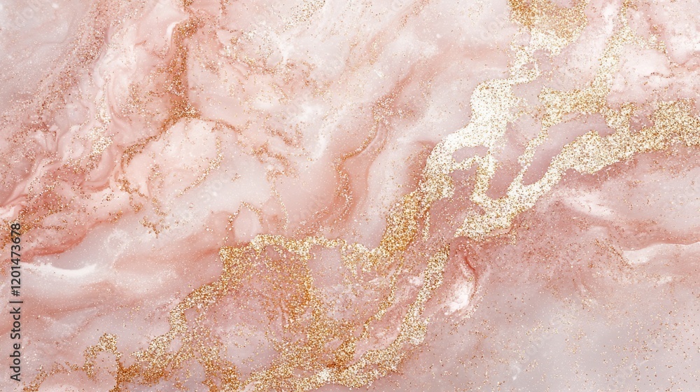 Obraz premium Abstract pink and gold marble texture background. (1)