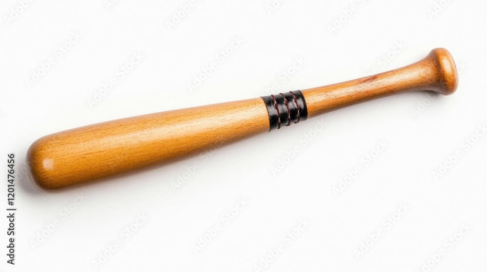 Baseball Bat Isolated on White Background. Generative AI Baseball Bat Isolated on White Background. Generative AI