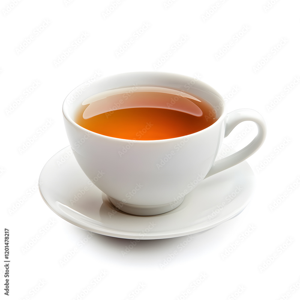 Cup of black tea isolated on white background Cup of black tea isolated on white background