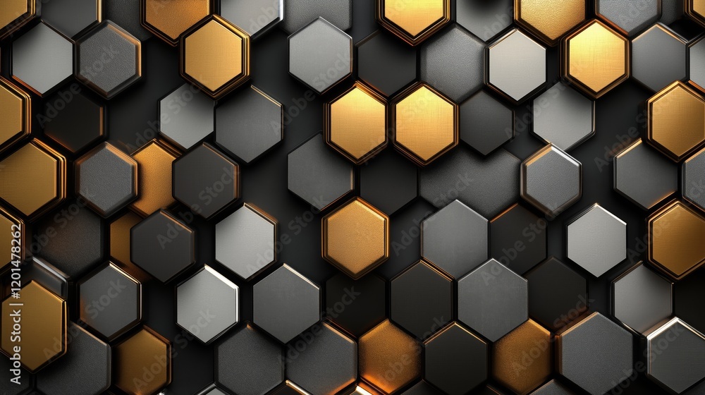 Seamless Metallic Pattern in Gold and Silver Seamless Metallic Pattern in Gold and Silver