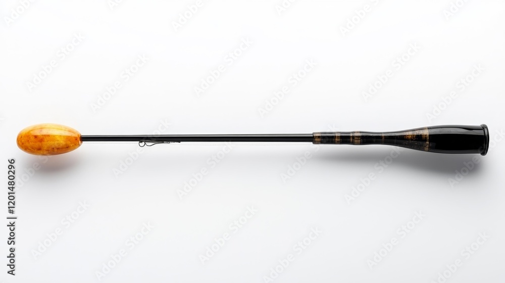 Fishing Pole Stand Isolated on White Background. Generative AI Fishing Pole Stand Isolated on White Background. Generative AI