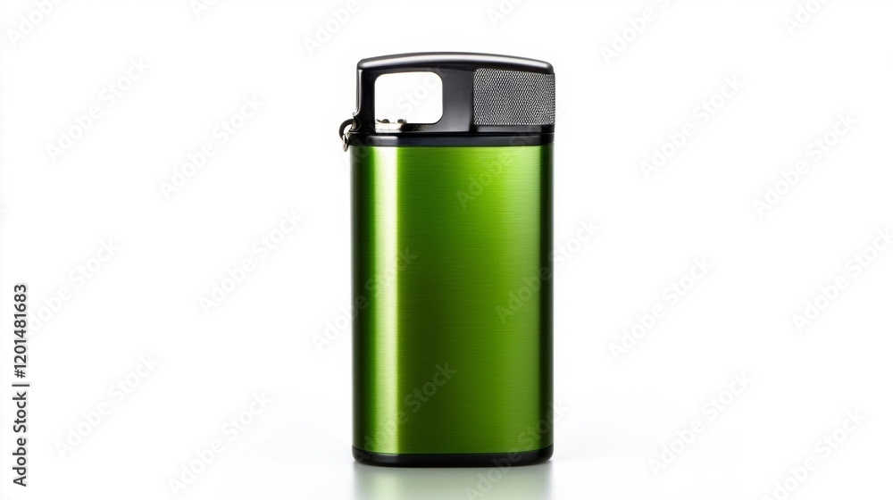 Windproof Outdoor Lighter Isolated on White Background. Generative AI Windproof Outdoor Lighter Isolated on White Background. Generative AI