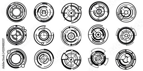 Futuristic Geometric Vector element