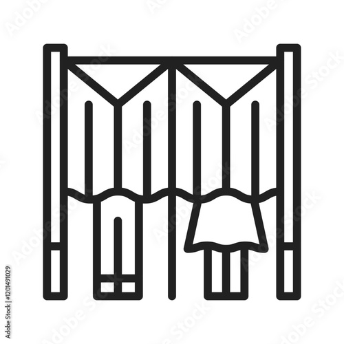 Voting Booth icon vector image. Suitable for mobile apps, web apps and print media.