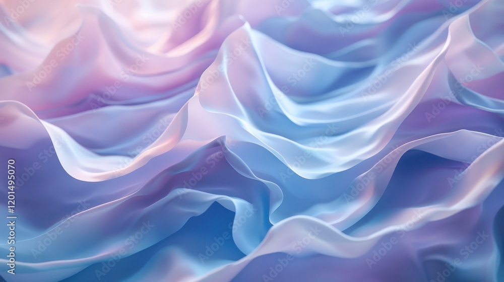 Obraz premium Abstract background of blue and pink silk or satin texture