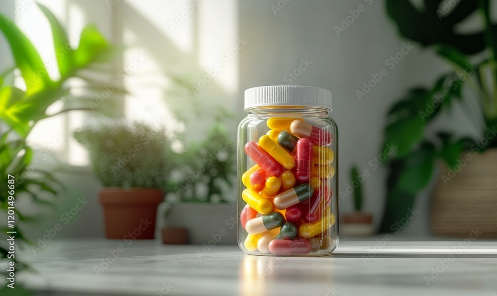 Clear eye-catching pill bottle with label mockup for supplements, vitamins, gummies. Clear eye-catching pill bottle with label mockup for supplements, vitamins, gummies.