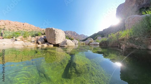 Wadi Tiwi Oman clear water