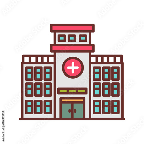 Hospitalicon Filled Icons , Vector illustration