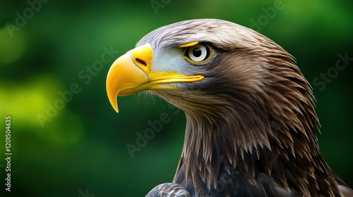 Majestic Eagle Portrait: A Close-Up of a Wild Bird photo